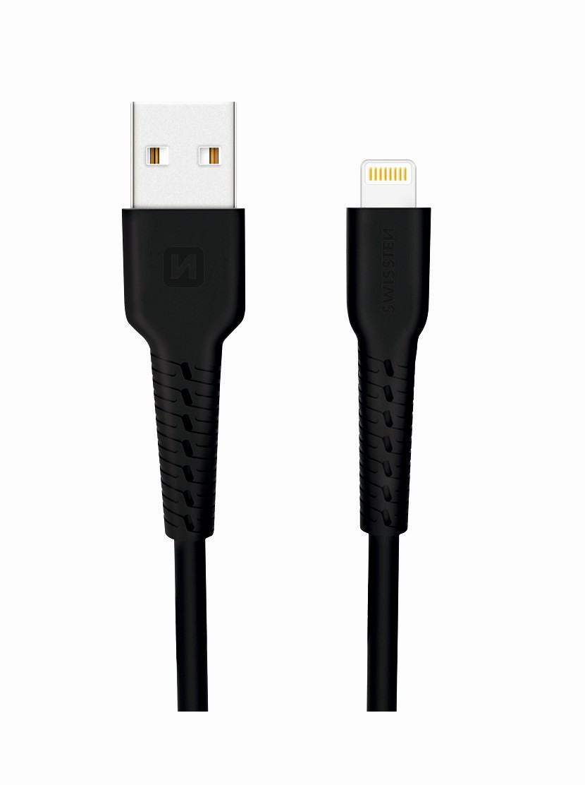 Dátový kábel Swissten  USB / LIGHTNING 1,0 M - čierny